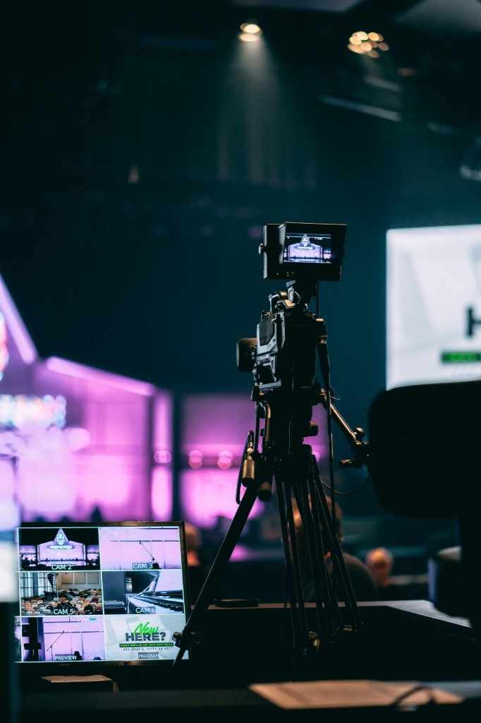 Broadcast Production and Live Monitor Setup